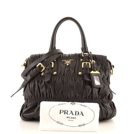 prada milano gaufre leather tote|prada gaufre bags for sale.